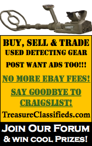 Treasure Classifieds - Buy, Sell and Trade Used Treasure Hunting Gear